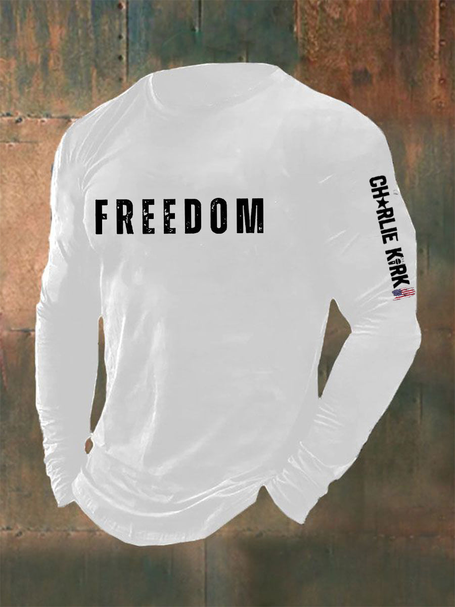  Freedom Is Not Free R.I.P Charlie Kirk Long Sleeve T-shirt Charlie Kirk Merch Store