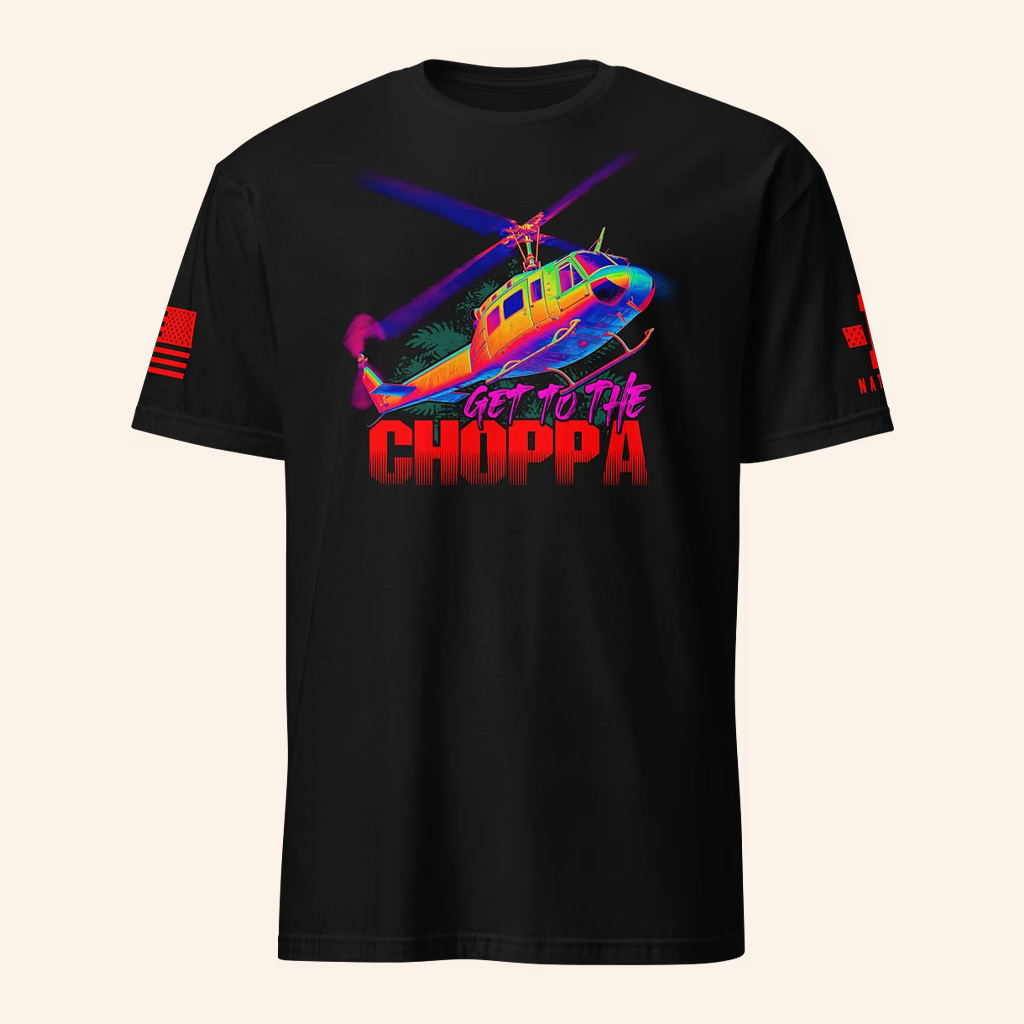 1 Nation Design Merch Get To The Choppa T-Shirt Patriotic Gifts For Him 1 Nation Design Merch Get To The Choppa T-Shirt Patriotic Gifts For Him
