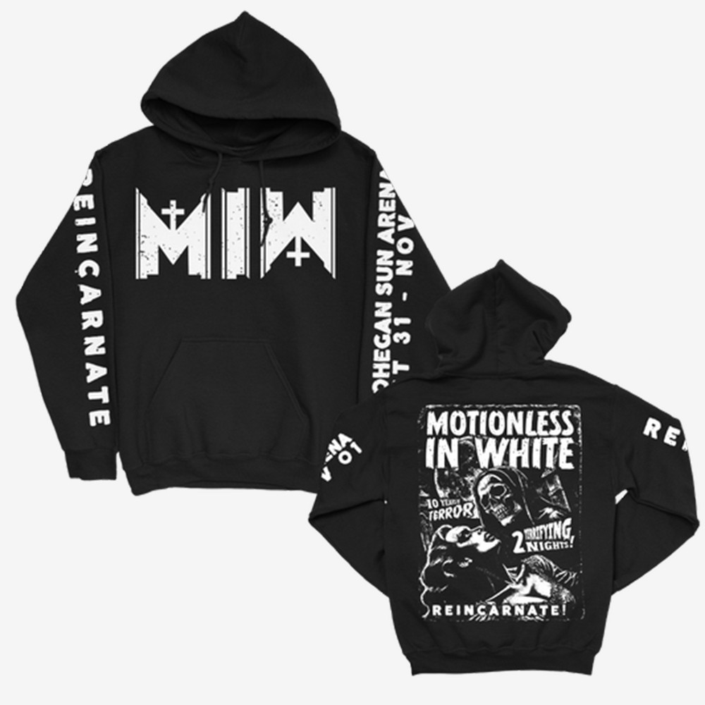 10 Years Terror MIW Hoodie Motionless In White Clothing Gift For Metalcore Music Fan