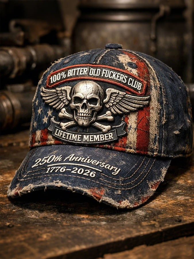 100 Bitter Old Fckers Club America 250Th Anniversary Hat 1776 2026 Cap Best Gifts For Father