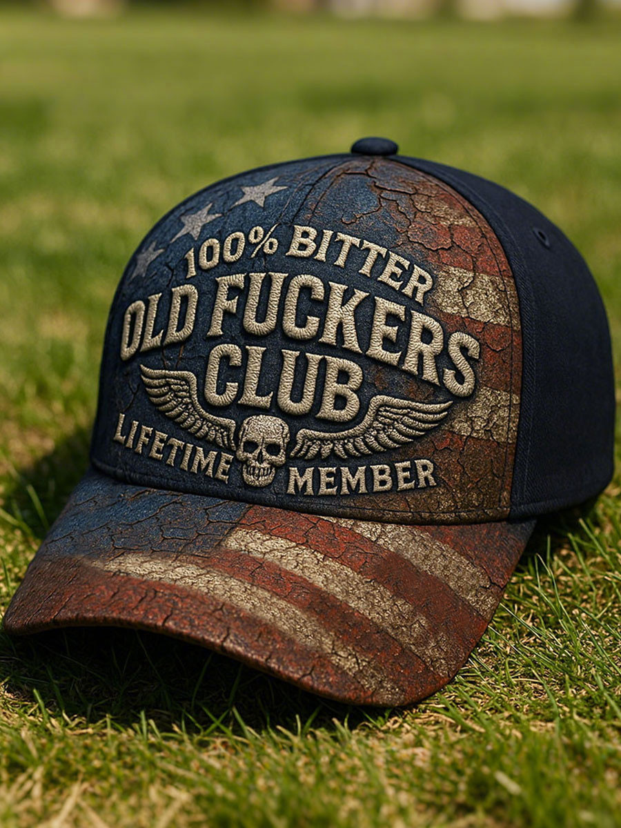 100 Bitter Old Fckers Club Baseball Cap Lifetime Member Hat Gift Ideas