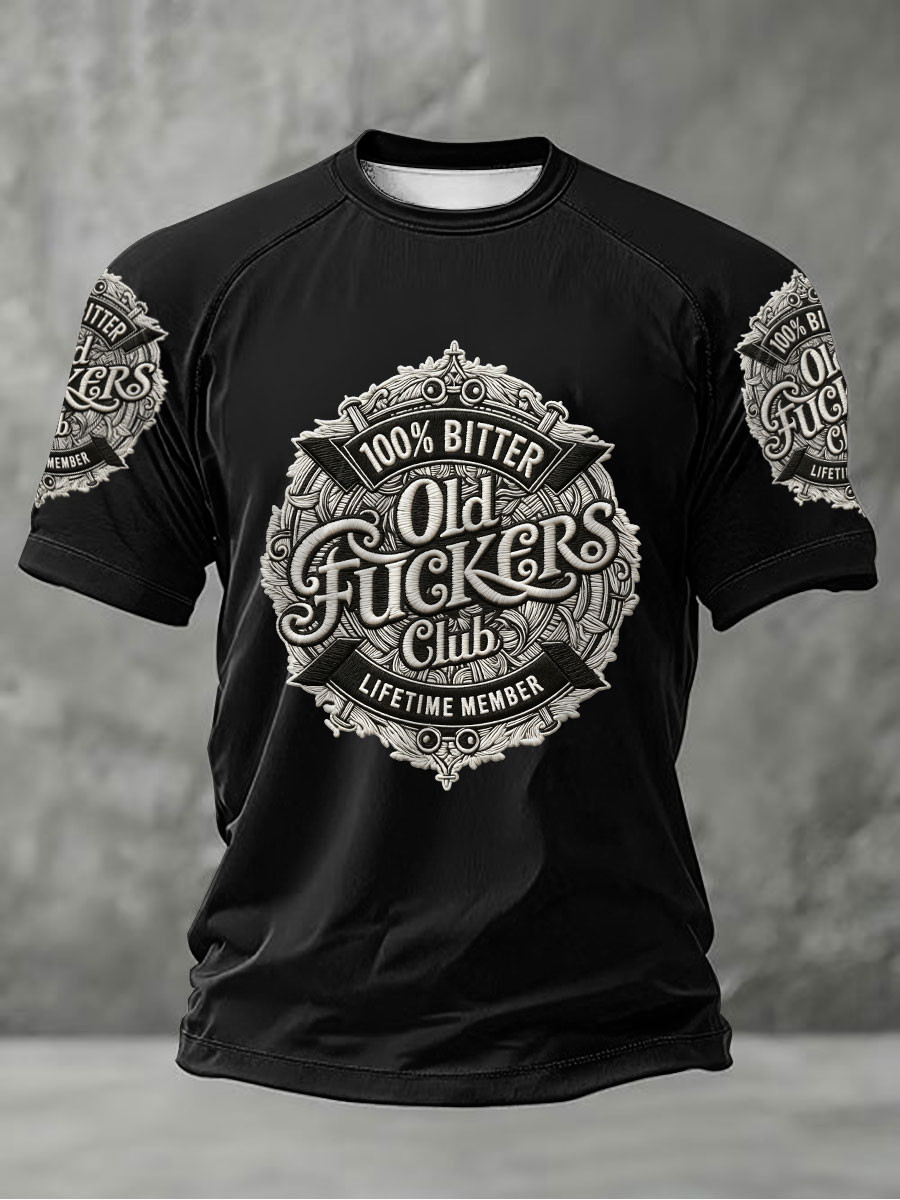100 Bitter Old Fckers Club T-Shirt Lifetime Member Apparel Gift For Brothers