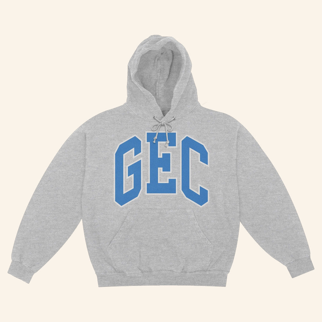 100 Gecs Merch Varsity Grey Hoodie Gift Ideas For Husband