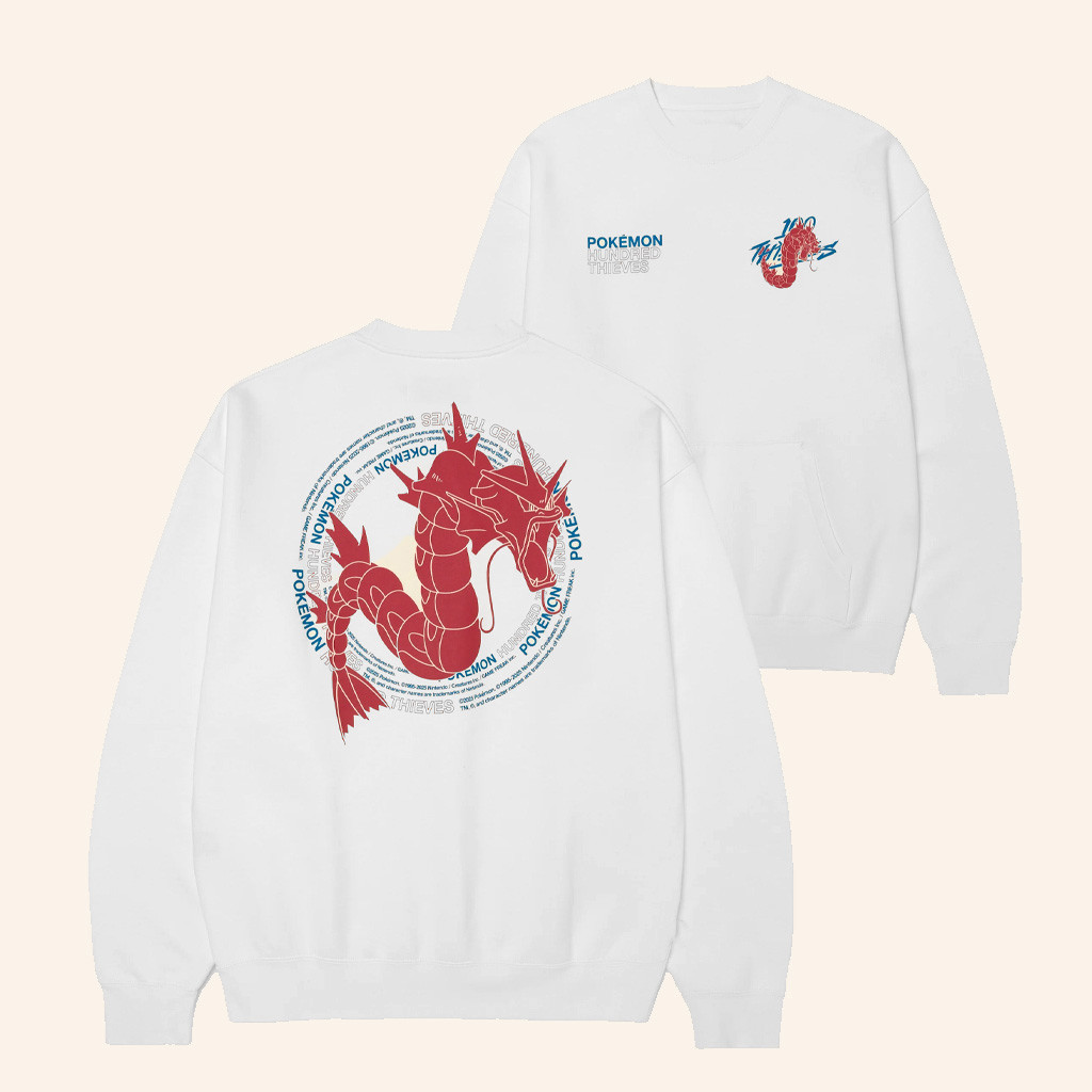 100 Thieves Merch Gyarados Crewneck Sweatshirt Christmas Gifts For Him 100 Thieves Merch Gyarados Crewneck Sweatshirt Christmas Gifts For Him