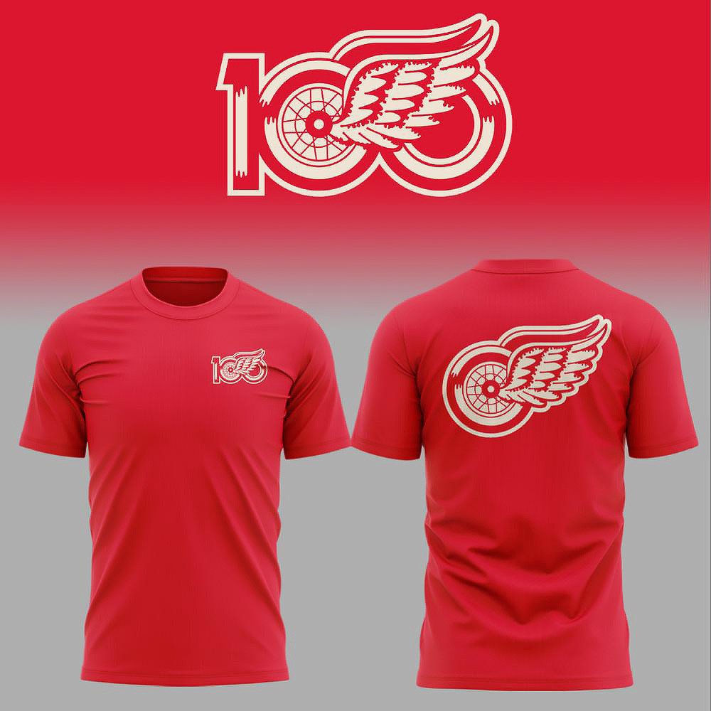 100 Years Of Hockeytown Detroit Red Wings T-Shirt Gift Ideas For Husband