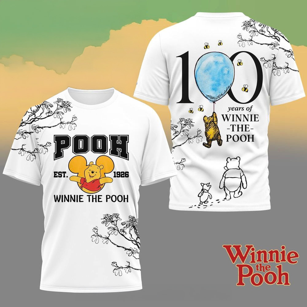 100 Years Of Winnie The Pooh T-Shirt Fan Merch Birthday Gift For Son