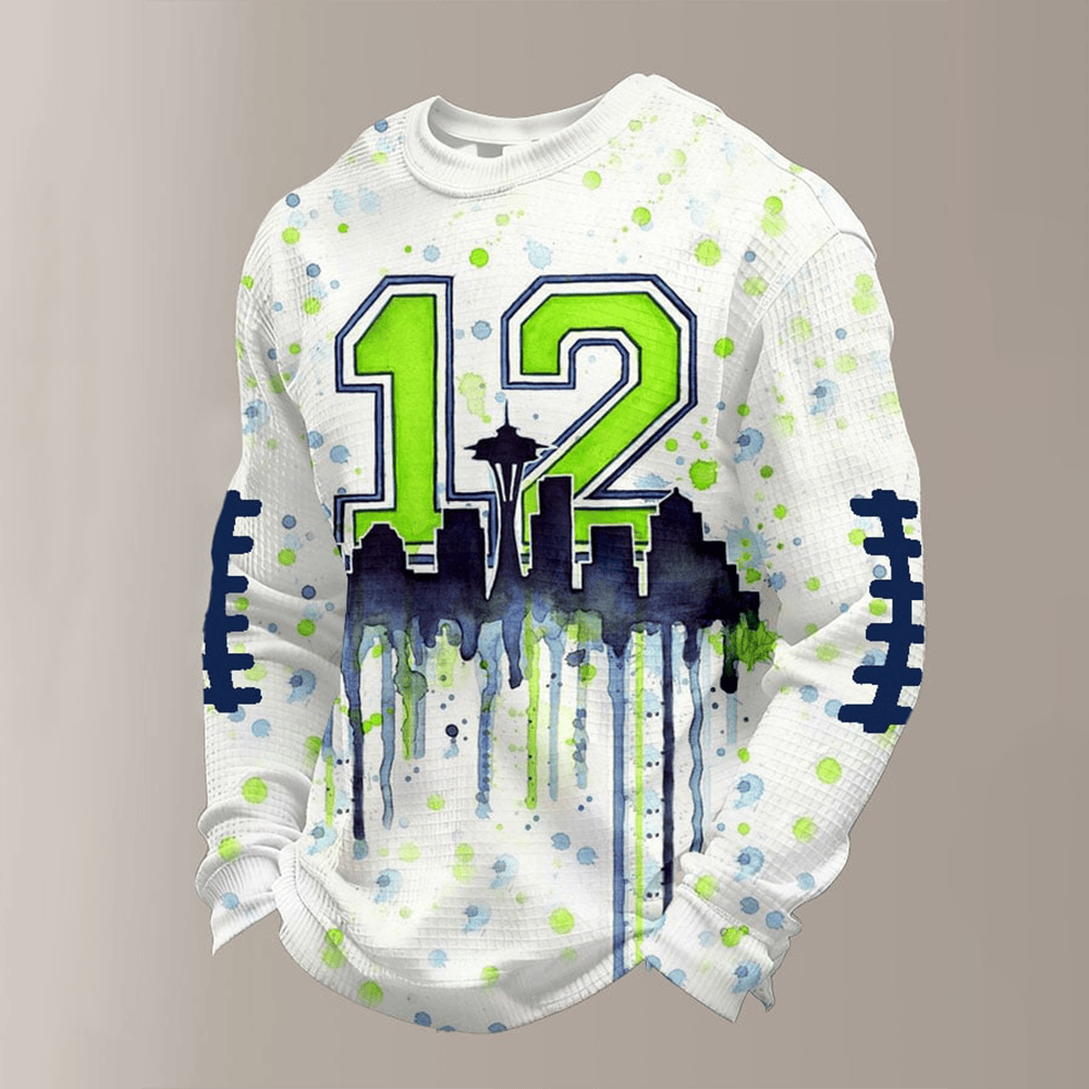 12 Strong Football Long Sleeve Shirt Seattle Seahawks Apparel Game Day Gift Ideas