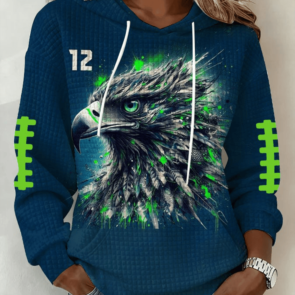 12 Strong Seattle Seahawks Hoodie Football Merch Seattle Seahawks Present Ideas