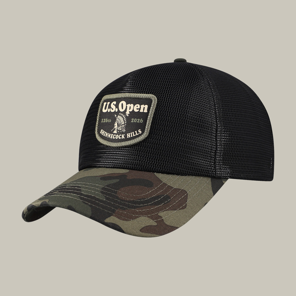 126th US Open Championship Trucker Hat Native American Headdress Golf Cap Father Gift