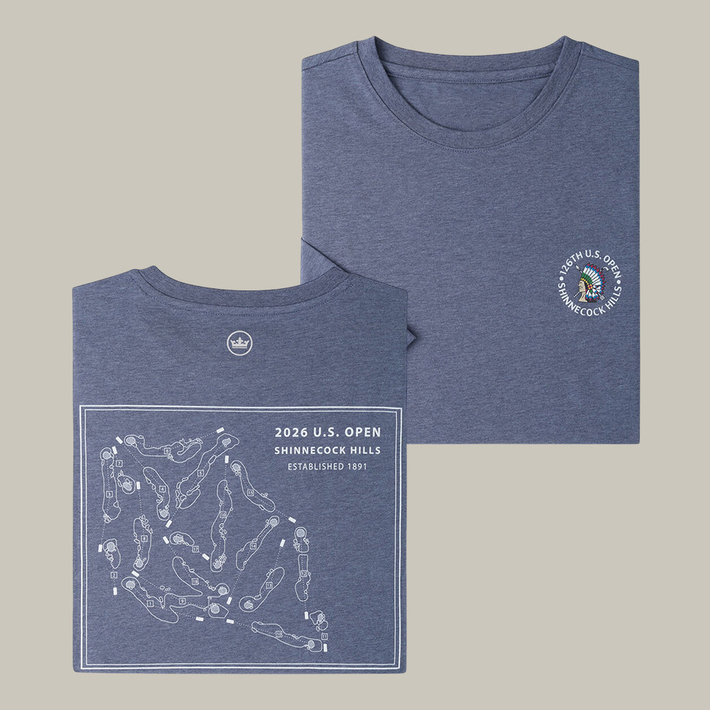 126th US Open Course Map Long Sleeve Shirt Shinnecock Hills Golf Clothing Best Gift For Golfers