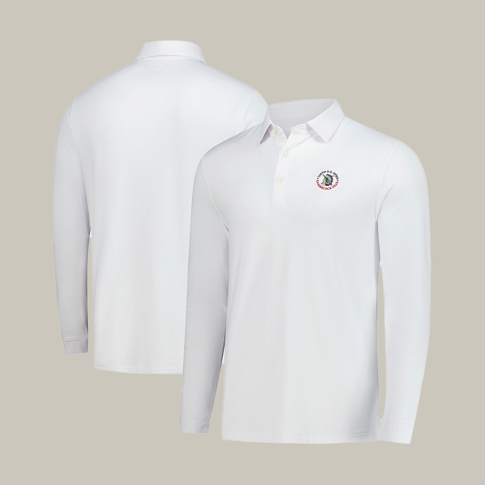 126th US Open Shinnecock Hills Golf Polo Long Sleeve Shirt Best Golf Apparel Father's Day Gift Idea