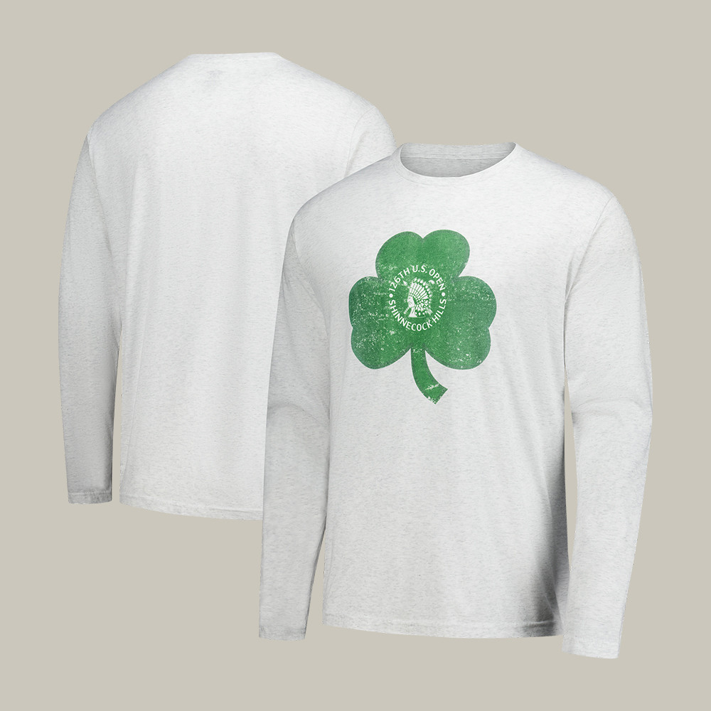 126th US Open Shinnecock Hills Shamrock Long Sleeve Shirt Best Golf Attire Gift For Father's Day