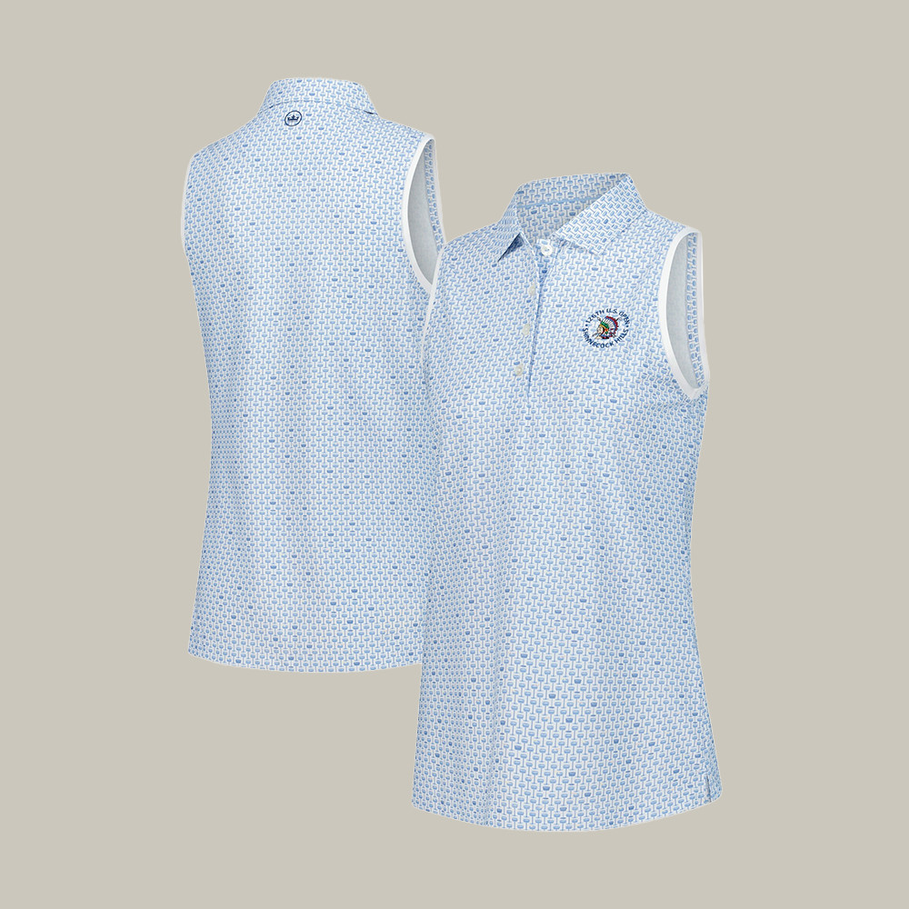126th US Open Shinnecock Hills Sleeveless Polo Shirt Best Golf Attire Gift For Mother's Day