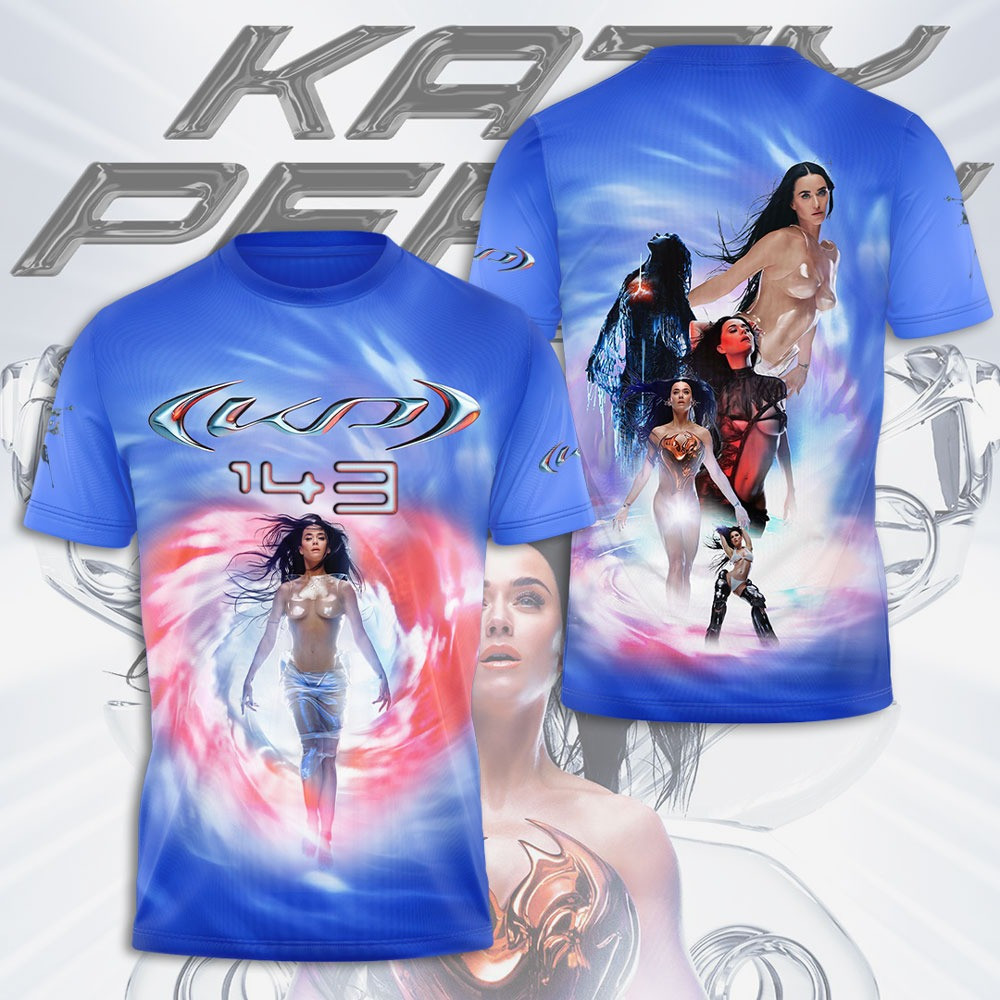 143 Album By Katy Perry Tour 3D T- Shirt Gifts For Someone Who Loves Katy Perry