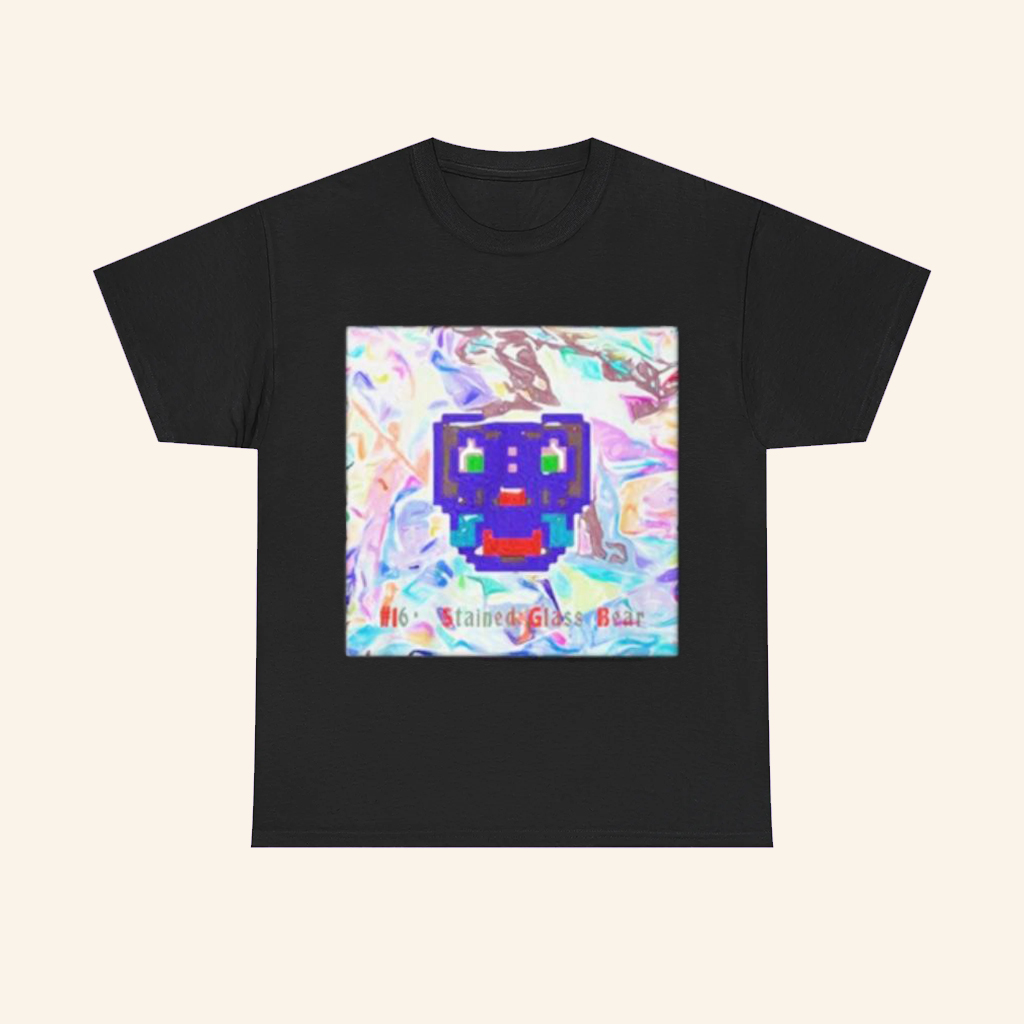 16 Stained Glass Bear Shirt�Pixel Art T-Shirt Best Gifts For Boyfriend 16 Stained Glass Bear Shirt�Pixel Art T-Shirt Best Gifts For Boyfriend