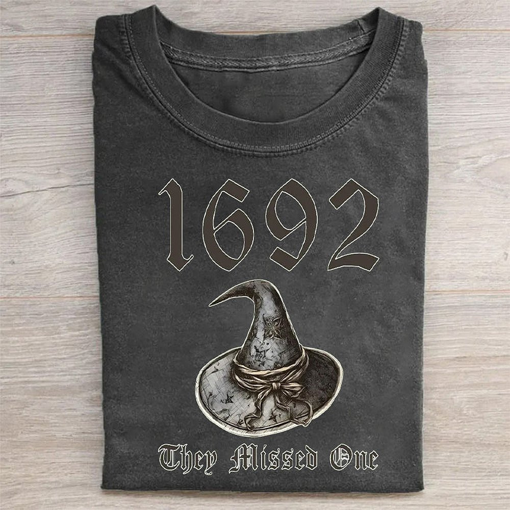 1692 They Missed One Shirt Funny Halloween T-Shirt For History Lovers