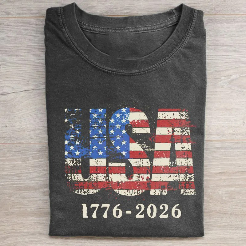 1776 2026 250 Years Of Independence USA T-Shirt Vintage Patriotic Apparel Gift For Americans