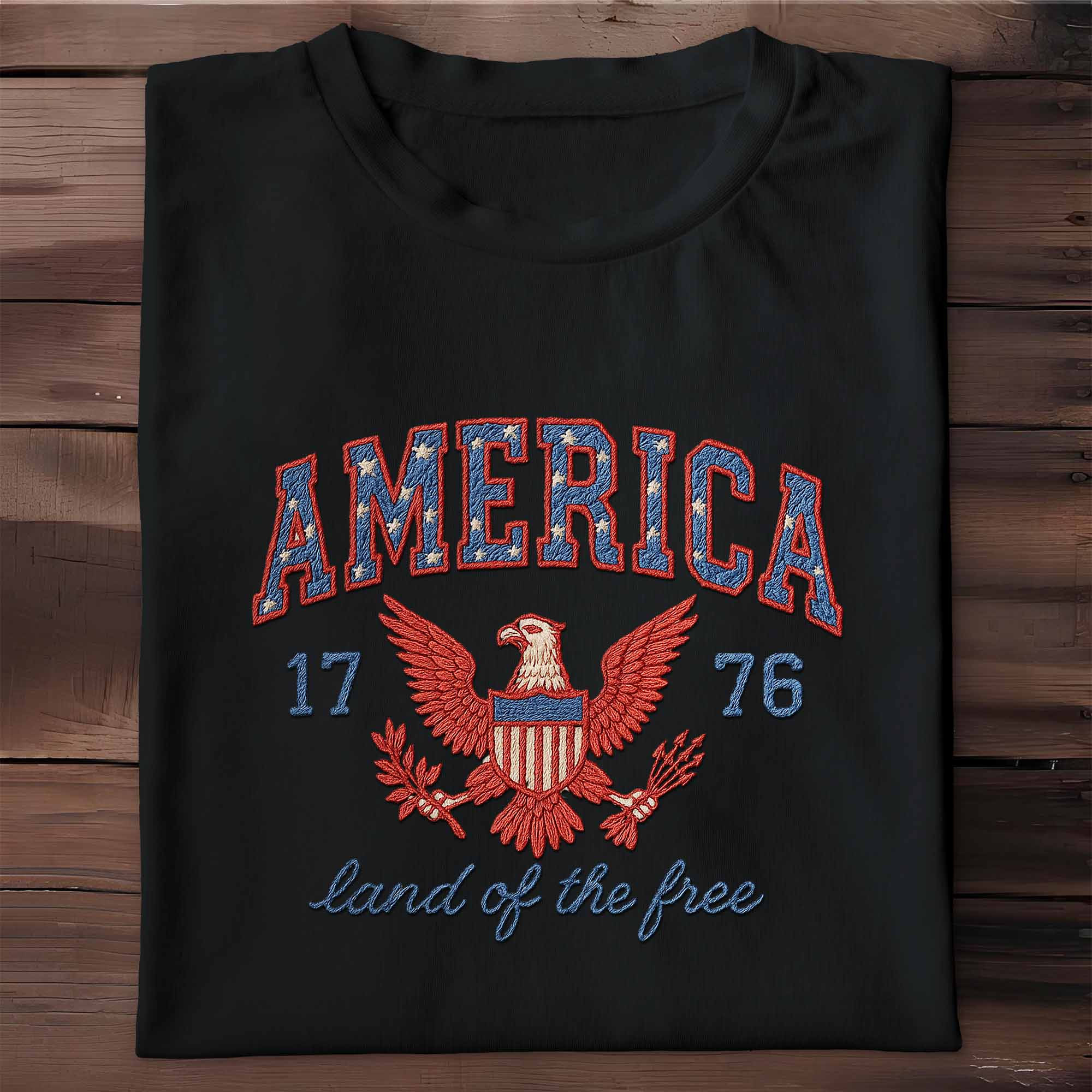 1776 2026 250th Anniversary 1776 Eagle T-Shirt Land Of Free Shirt July 4th Gift