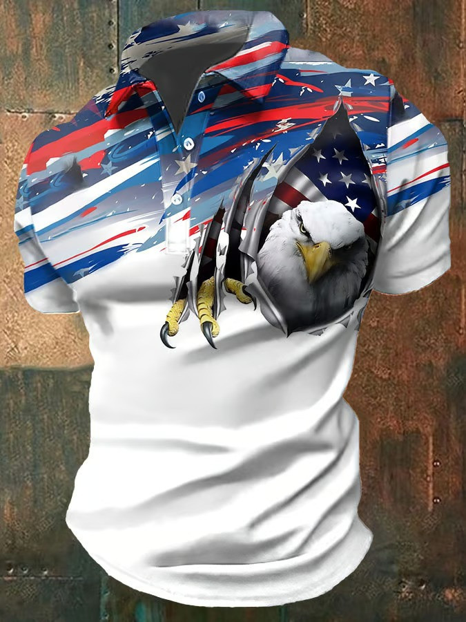 1776 2026 250th Anniversary Bald Eagle American Polo Shirt Patriotic Fan Gear Best Gift For Family