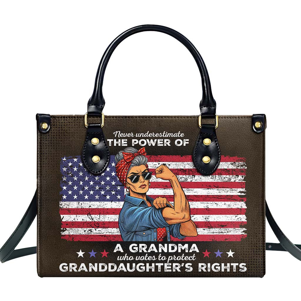 1776 2026 250th Anniversary Grandma Leather Handbag Special Gift For Grandma