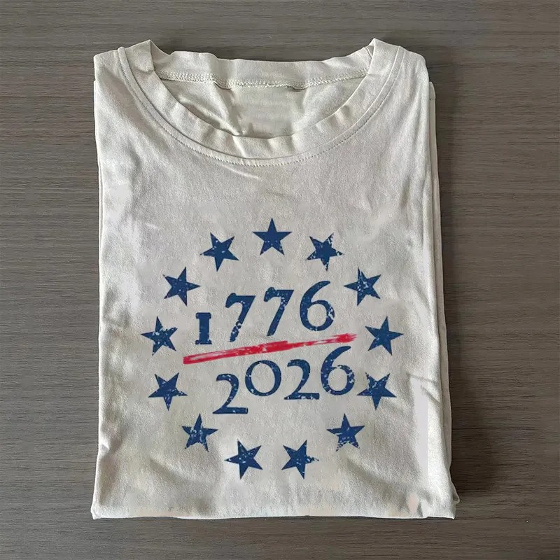 1776 2026 250th Anniversary Stars T-Shirt Semiquincentennial American Pride Best Patriotic Gift