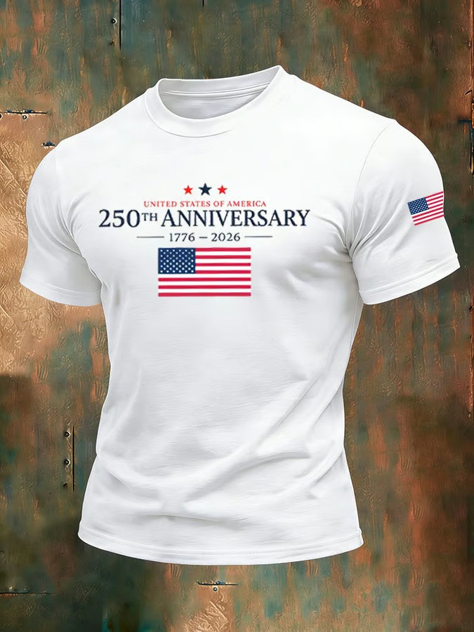 1776 2026 250th Anniversary USA Patriotic T-Shirt Independence Day American Flag Gift For Fans