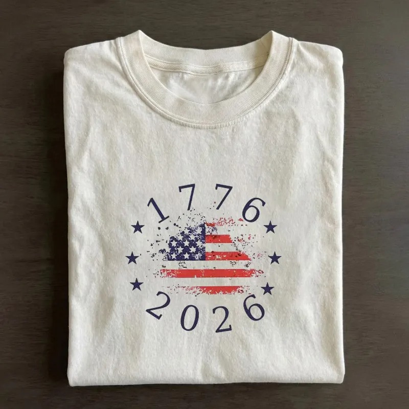 1776 2026 250th Anniversary USA T-Shirt Patriotic American Flag Gift For Independence Day Fans