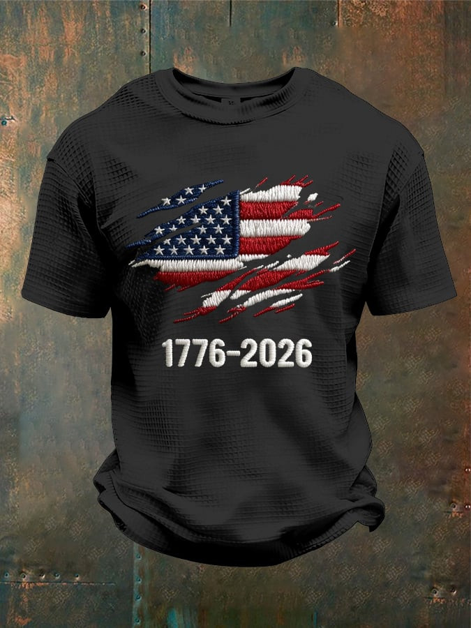 1776 2026 America 250Th Anniversary Shirt Mens Patriotic Tee Shirts 4Th Of July Gifts