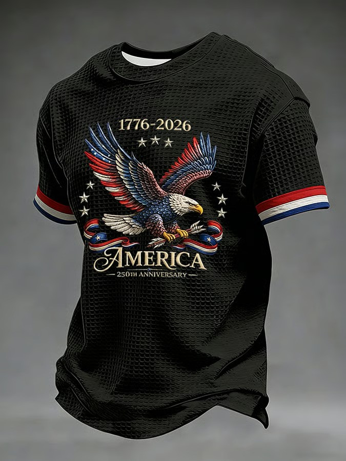 1776 2026 America Eagle Flag 250th Anniversary T-Shirt Patriotic Independence Best Gift For Veterans Day