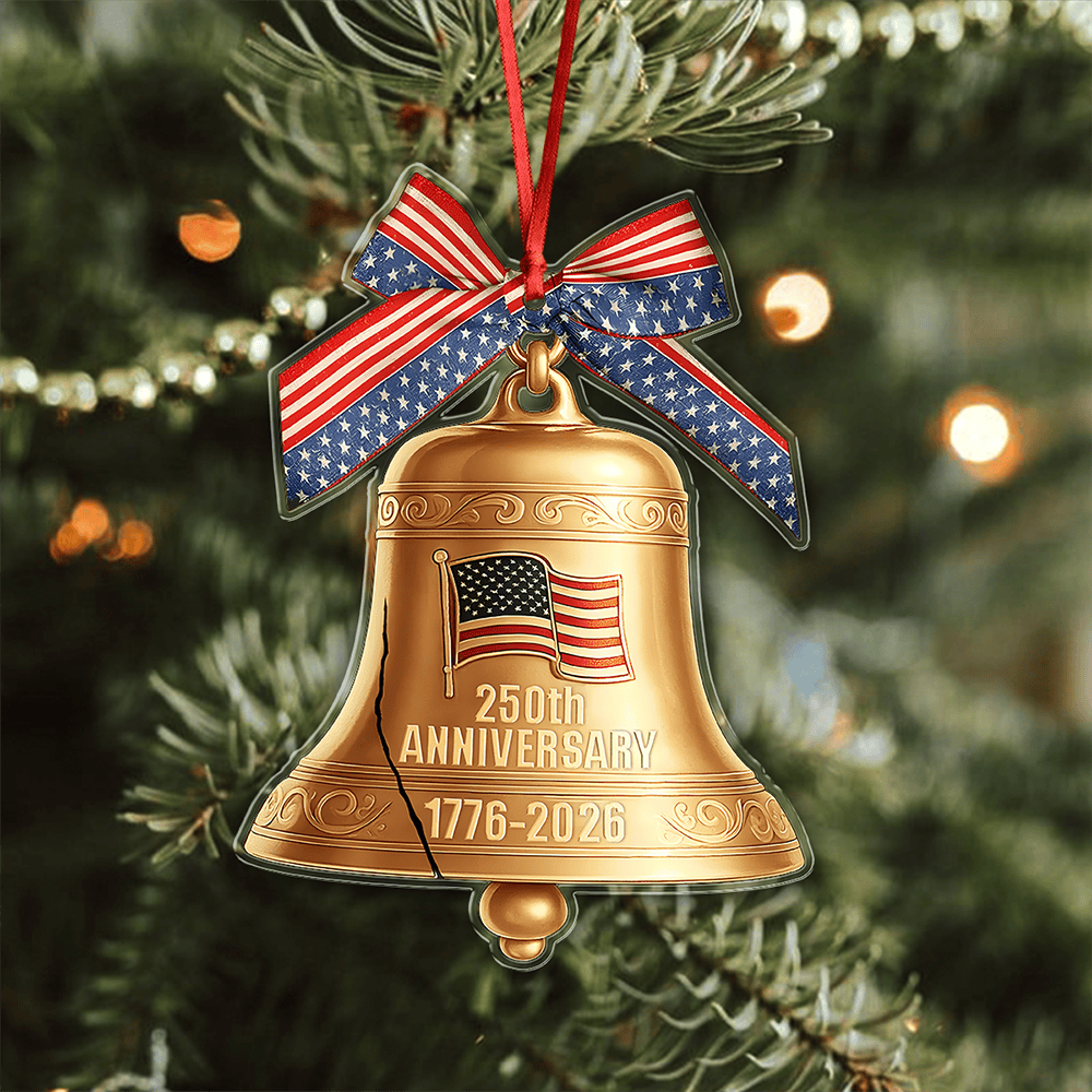 1776 2026 Liberty Bell American 250th Anniversary Ornament July 4th Ornament Xmas Decor