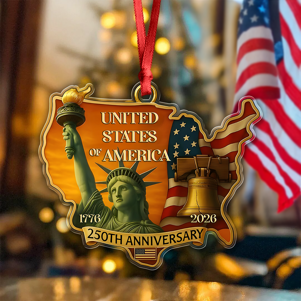 1776 2026 United States 250th Anniversary Ornament Statue Of Liberty Ornament