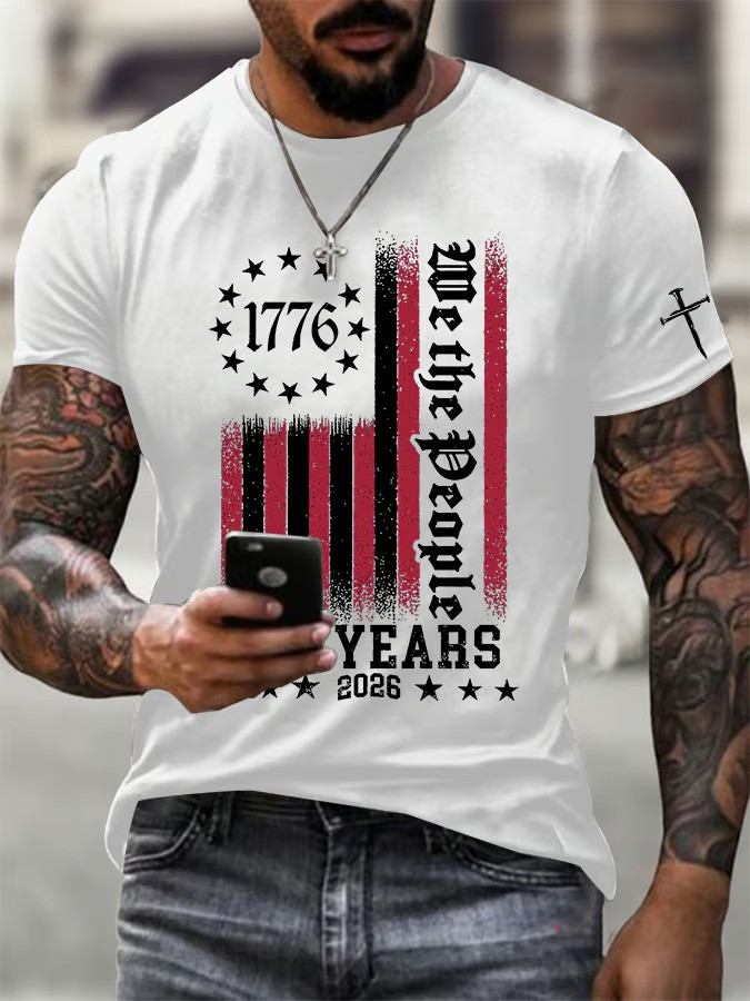 1776 2026 We The People 250 Years T-Shirt USA Semiquincentennial Patriotic Tee Best Gift For All Family