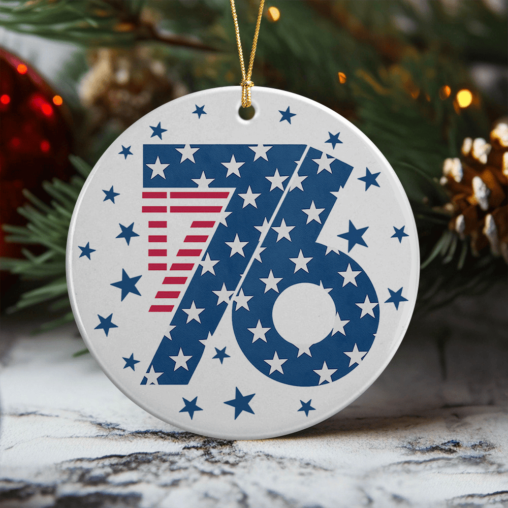 1776 America Patriotic Independence Day Ornament 4th Of July Gift Ideas