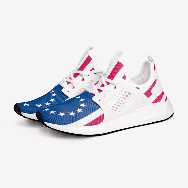 1776 Betsy Ross Flag Patriotic Shoes 13 Stars American Flag Sneakers Gifts For Military 1776 Betsy Ross Flag Patriotic Shoes 13 Stars American Flag Sneakers Gifts For Military