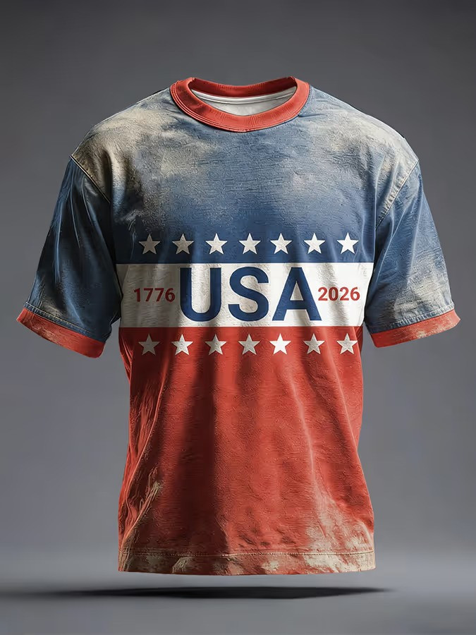 1776 USA 2026 T-Shirt Celebrating America 250 Years Patriotic Apparel Best Gift For Independence Day