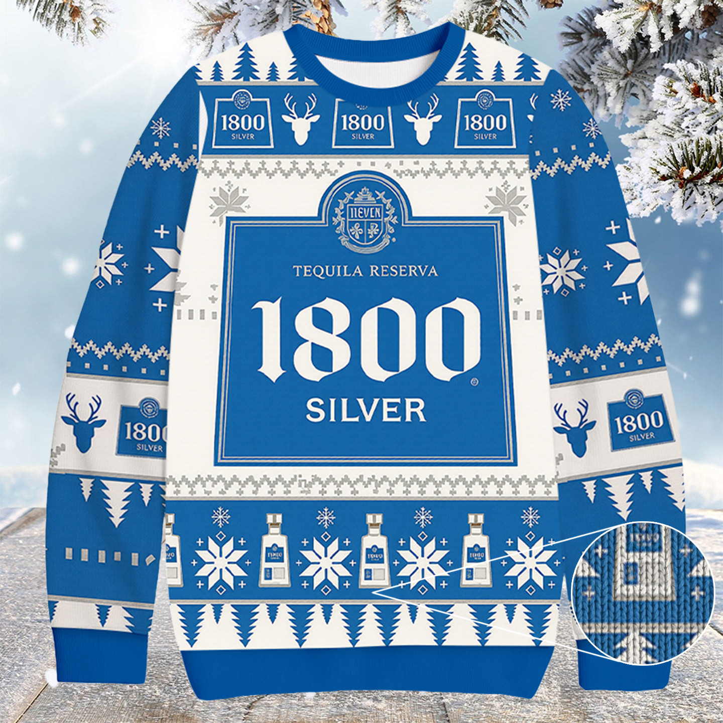 1800 Tequila Christmas Ugly Sweater Funny Xmas Apparel Xmas Gifts For Son