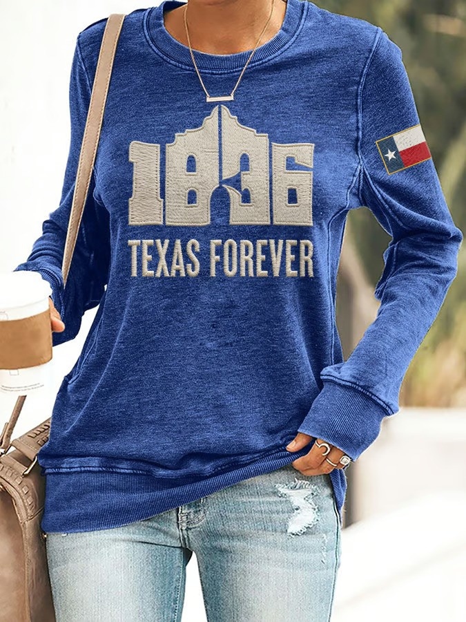 1836 Texas Forever Long Sleeve Shirt Texas Independence Day Alamo Come And Take It Lone Star State Gift