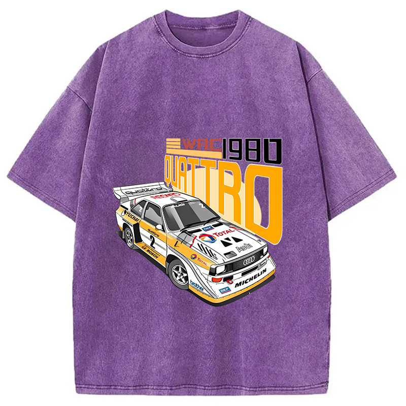 1980 Rally Champion Washed T-Shirt Unique Aesthetic Fashion Tee Gifts For Besties 1980 Rally Champion Washed T-Shirt Unique Aesthetic Fashion Tee Gifts For Besties
