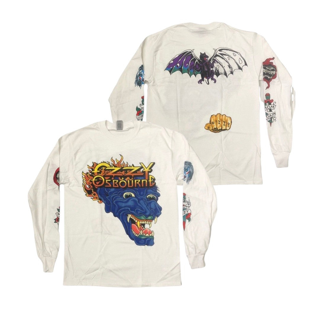 1988 Ozzy Osbourne Tattoo Long Sleeve T-Shirt Ozzy Osbourne Merch Gifts For Friends 1988 Ozzy Osbourne Tattoo Long Sleeve T-Shirt Ozzy Osbourne Merch Gifts For Friends