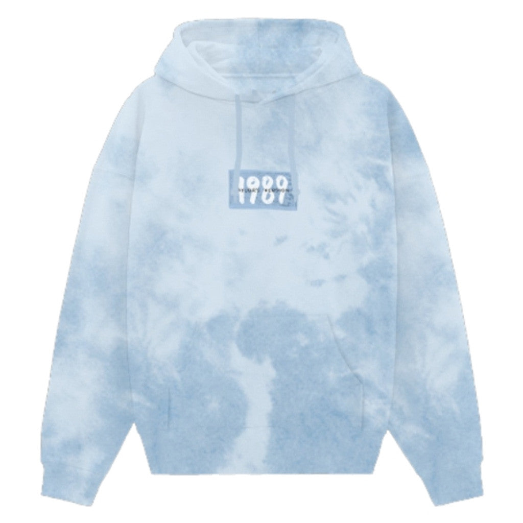 1989 Blue Hoodie Tie Dye Taylor's Version Hoodie Swifties Merch Gifts For Girlfriend 1989 Blue Hoodie Tie Dye Taylor's Version Hoodie Swifties Merch Gifts For Girlfriend