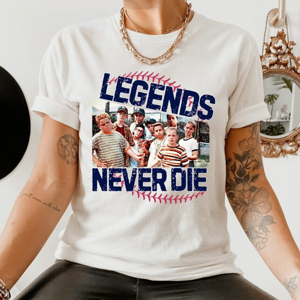 1990s The Sandlot Legends Never Die Shirt The Sandlot Merch Gifts For Friends