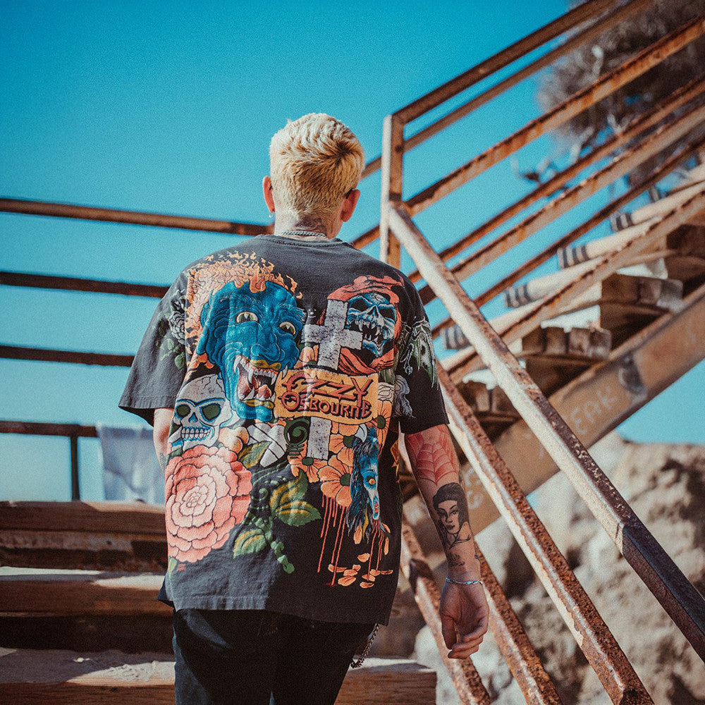 1992 Ozzy Osbourne Tattoo Shirt Vintage Black Ozzy Osbourne Merch T-Shirt Boyfriend Gifts 1992 Ozzy Osbourne Tattoo Shirt Vintage Black Ozzy Osbourne Merch T-Shirt Boyfriend Gifts