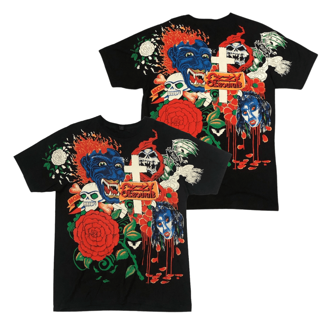 1992 Ozzy Osbourne Tattoo Shirt Vintage Black Ozzy Osbourne Shirt Gifts For Him 1992 Ozzy Osbourne Tattoo Shirt Vintage Black Ozzy Osbourne Shirt Gifts For Him