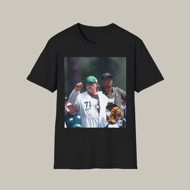 1997 Masters Tournament Tiger Woods And His Caddie T-Shirt Golf Clothing Gifts For Golfers