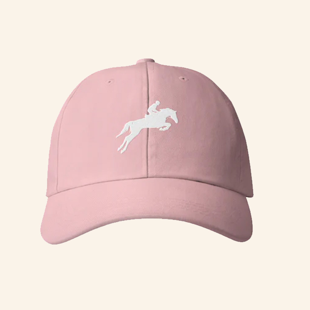 1St Merch Showjumping Graphic Embroidered Pink Hat Gifts For Girlfriend 1St Merch Showjumping Graphic Embroidered Pink Hat Gifts For Girlfriend