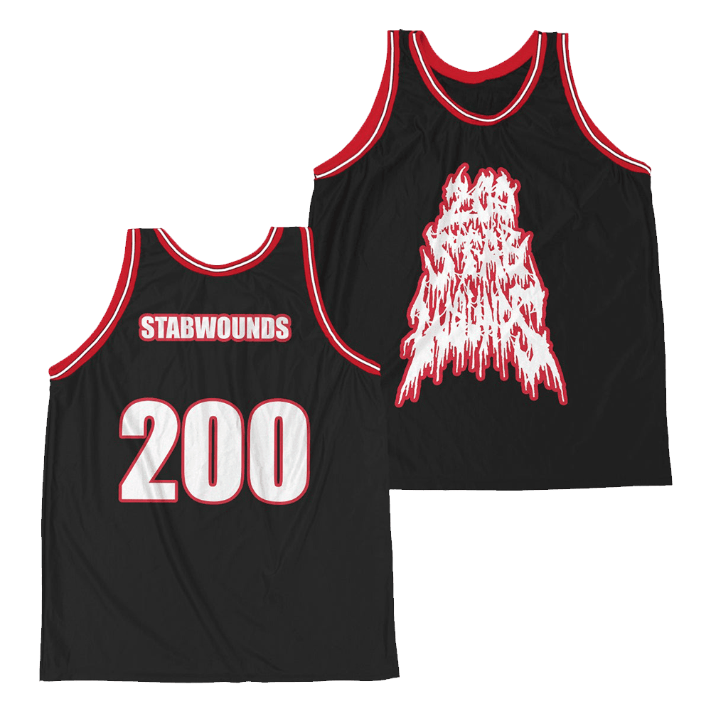 200 Stab Wounds Merch 200 Stab Wounds Metal Logo Basketball Jersey Perfect Father's Day Gifts