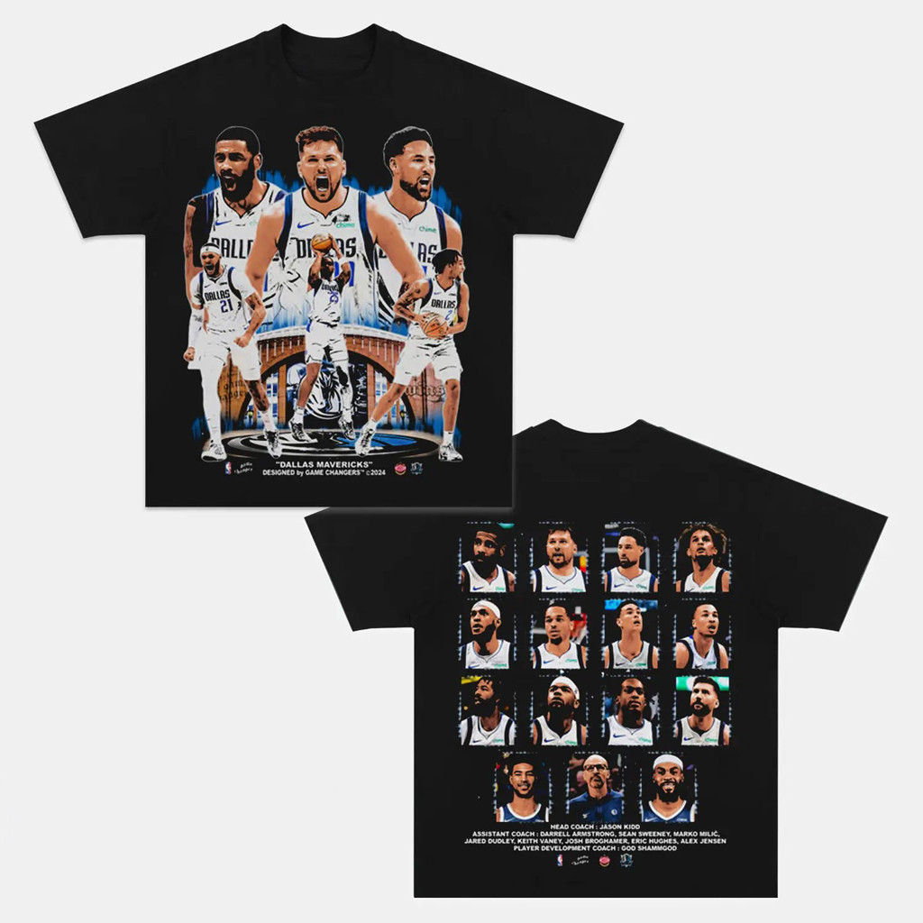 2024 Dallas Mavs Graphic T-Shirt Good Gifts For Basketball Lovers