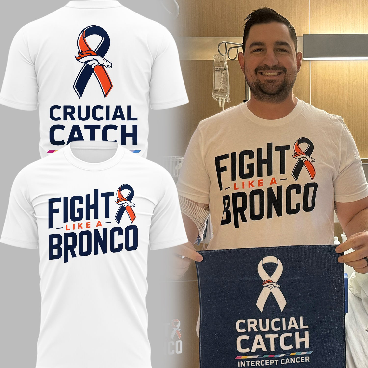 2024 Denver Broncos 3D T-Shirt Fight Like A Bronco Denver Broncos Shirt Basketball Fan Gift Ideas