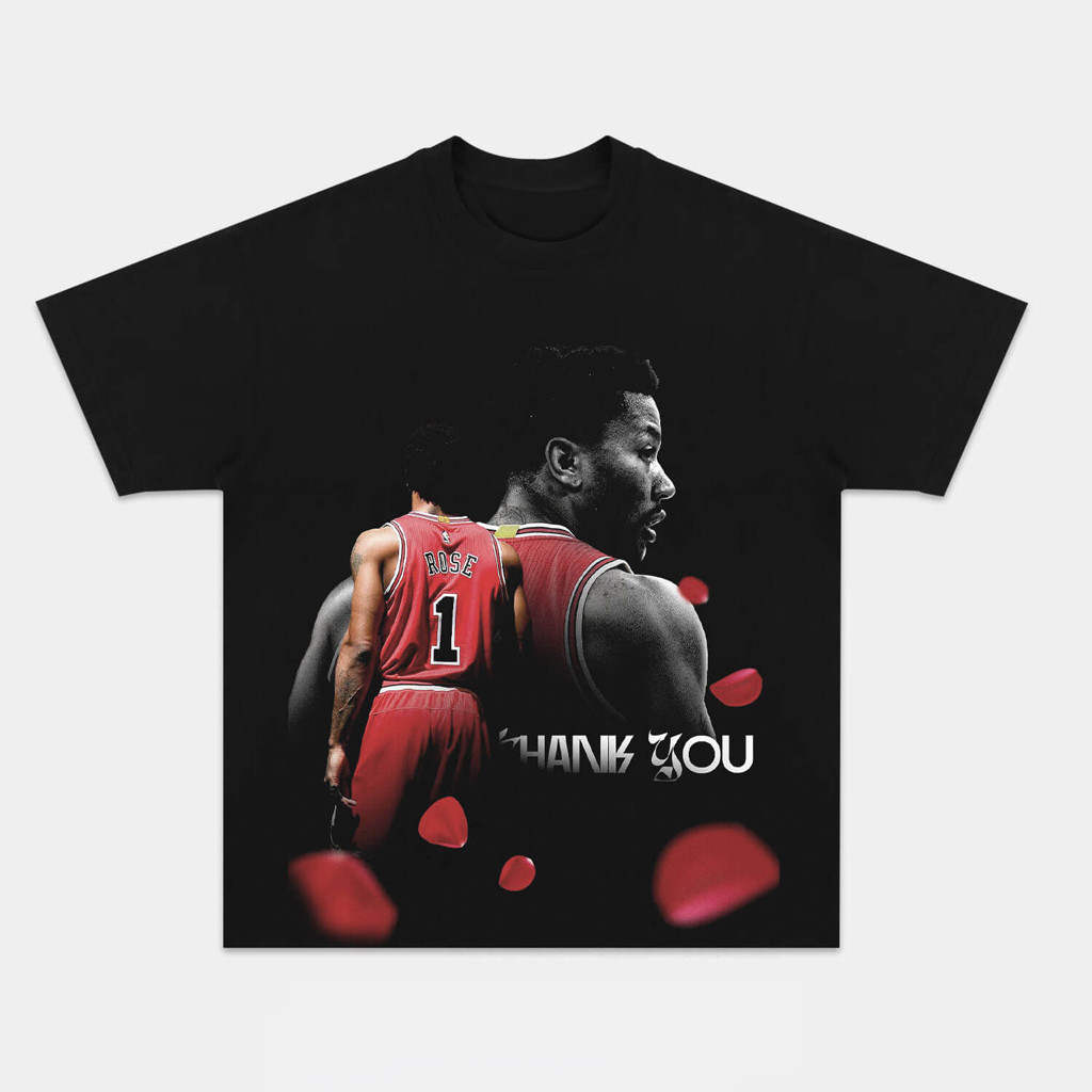 2024 Derrick Rose Thank You T-Shirt Good Gifts For Basketball Fans