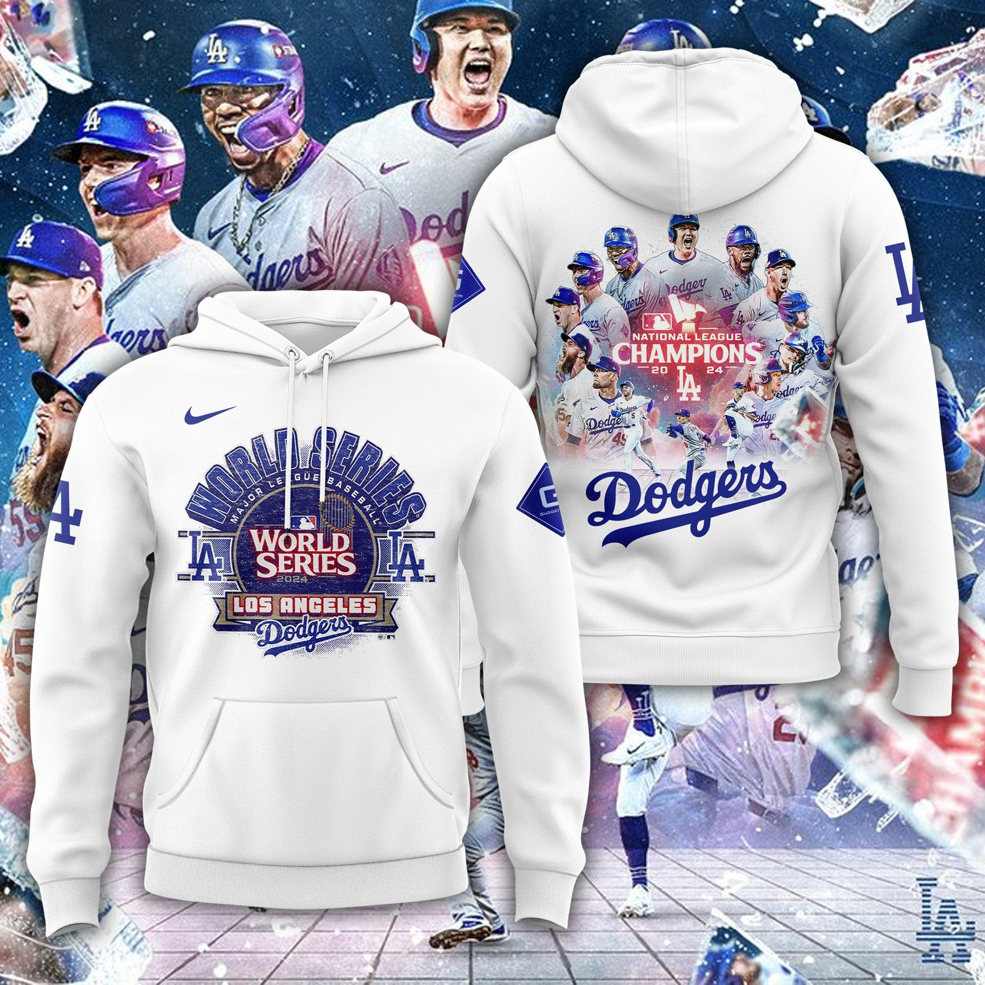 2024 Los Angeles Hoodie LA Dodger Baseball Hoodie Unique Gift For Real Fan